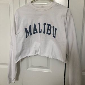 Brandy Melville Cropped Malibu Long Sleeve